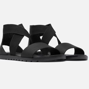NIB Sorel Ella II sandal in black